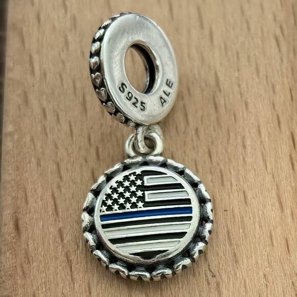 Pandora USA Chicago Map Charm Pendant, S925 Silver Bracelets - Picture 1 of 4